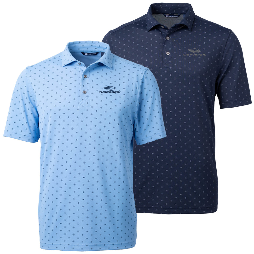 CBS191 Tile Print Recycled Mens Polo